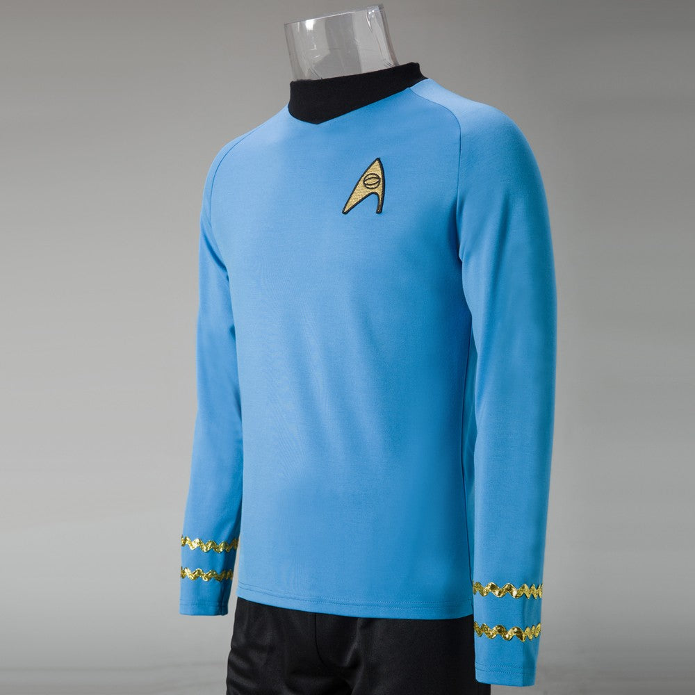 Star Trek  TOS The Original Series Captain Kirk Shirt Uniform Halloween Cosplay Costume