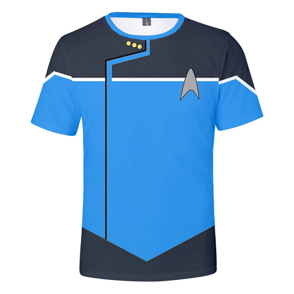 Star Trek The Next Generation Captain Picard 3D T-Shirts DSN Starfleet Sports Fitness Top