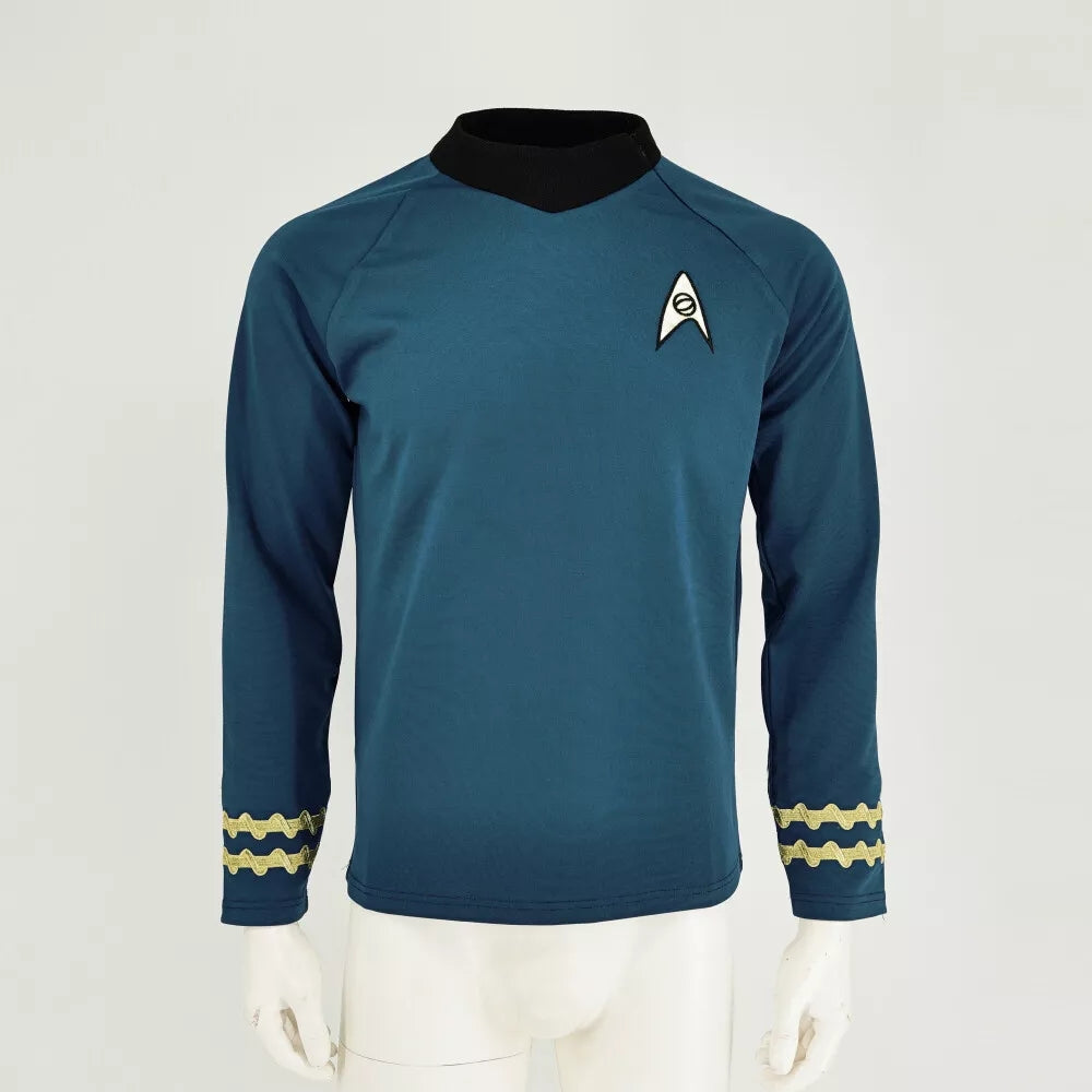 Star Trek The Original Series TOS Kirk Spock Uniform Shirt Cosplay Costume