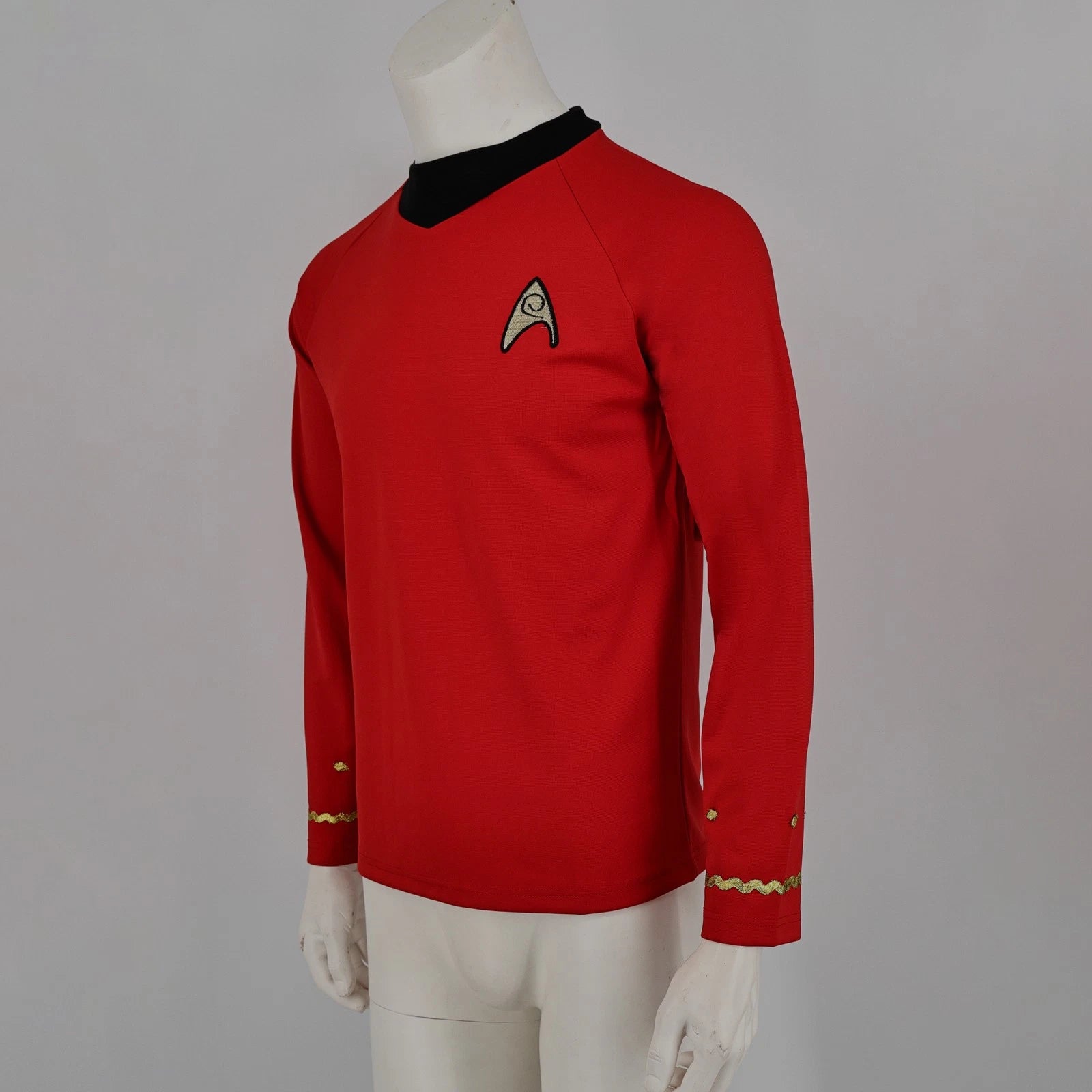 ST TOS The Original Series Captain Kirk Shirt Uniform Halloween Cosplay Costume