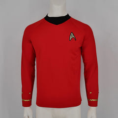 ST TOS The Original Series Captain Kirk Shirt Uniform Halloween Cosplay Costume