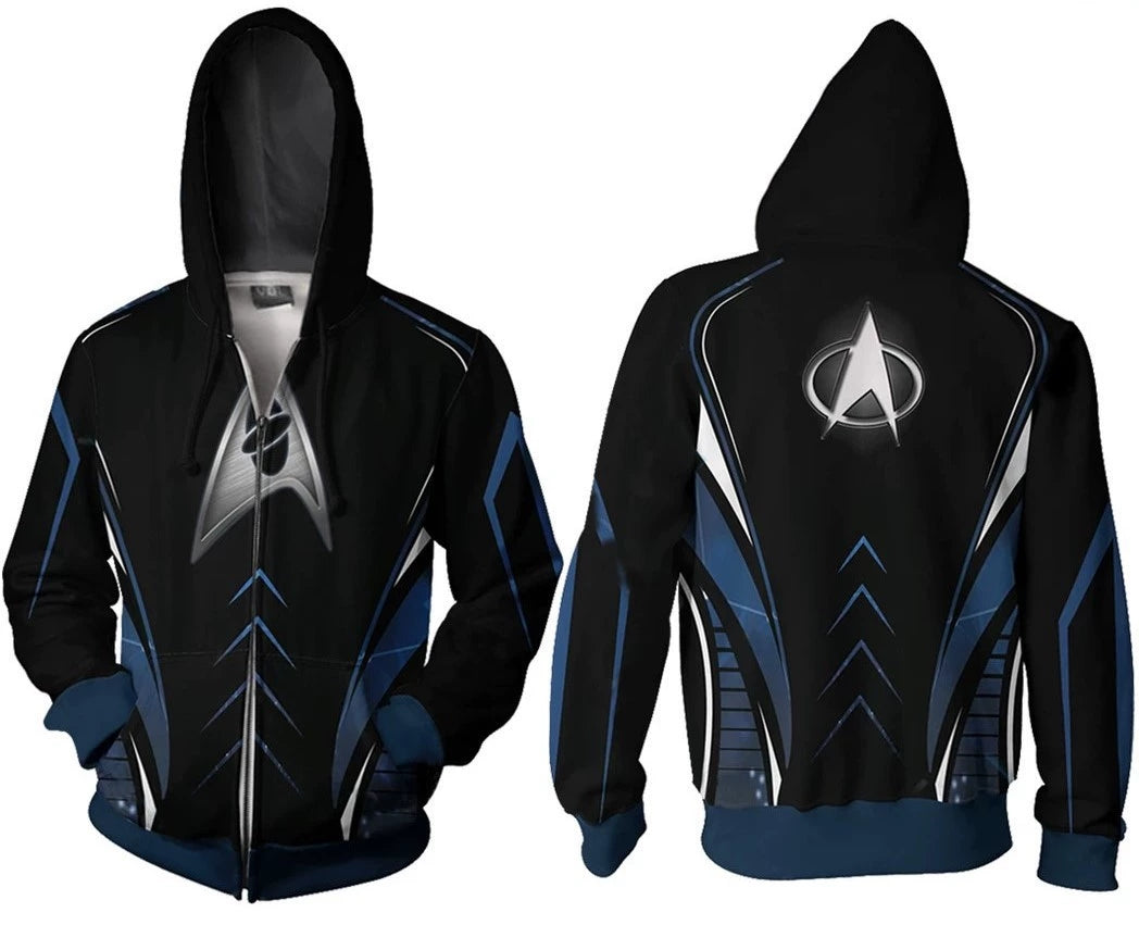 Star Trek Tos The Original Series Hoodie Sweater 3D Sweatshirt Cosplay Costume