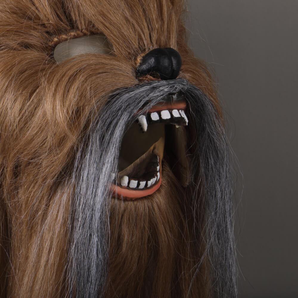 Star Wars Chewbacca Cosplay Helmet Mouth Movable Mask Halloween Prop