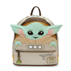 Star Wars The Mandalorian Baby Yoda Cosplay Backpack Halloween Bags for Kids Adults