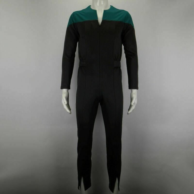 Cosicon Star Trek Deep Space Nine Blue Uniform Jumpsuit Cosplay Adult Male Costumes New