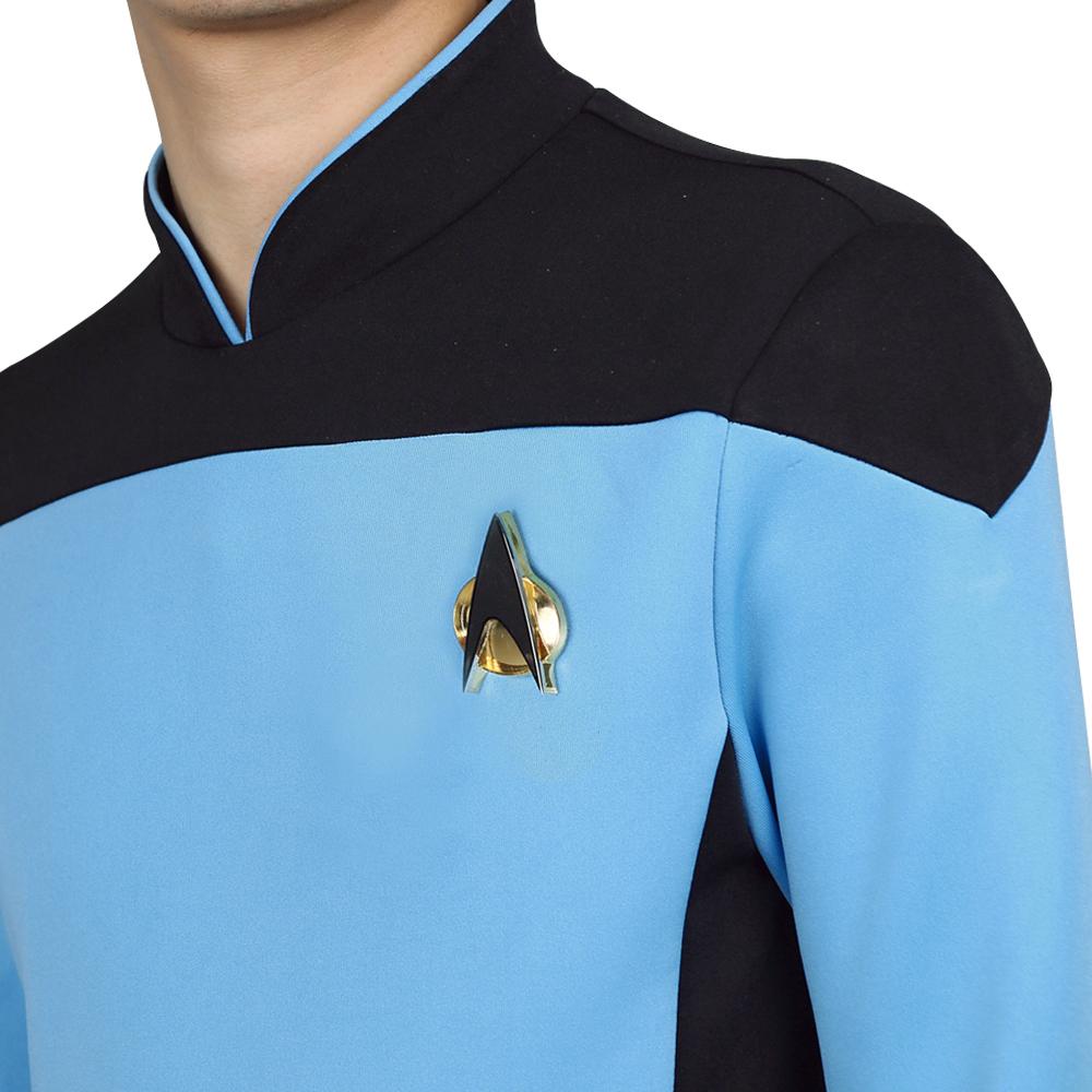 Star Trek  TNG The Next Generation  Uniform Shirt Halloween Cosplay Costume