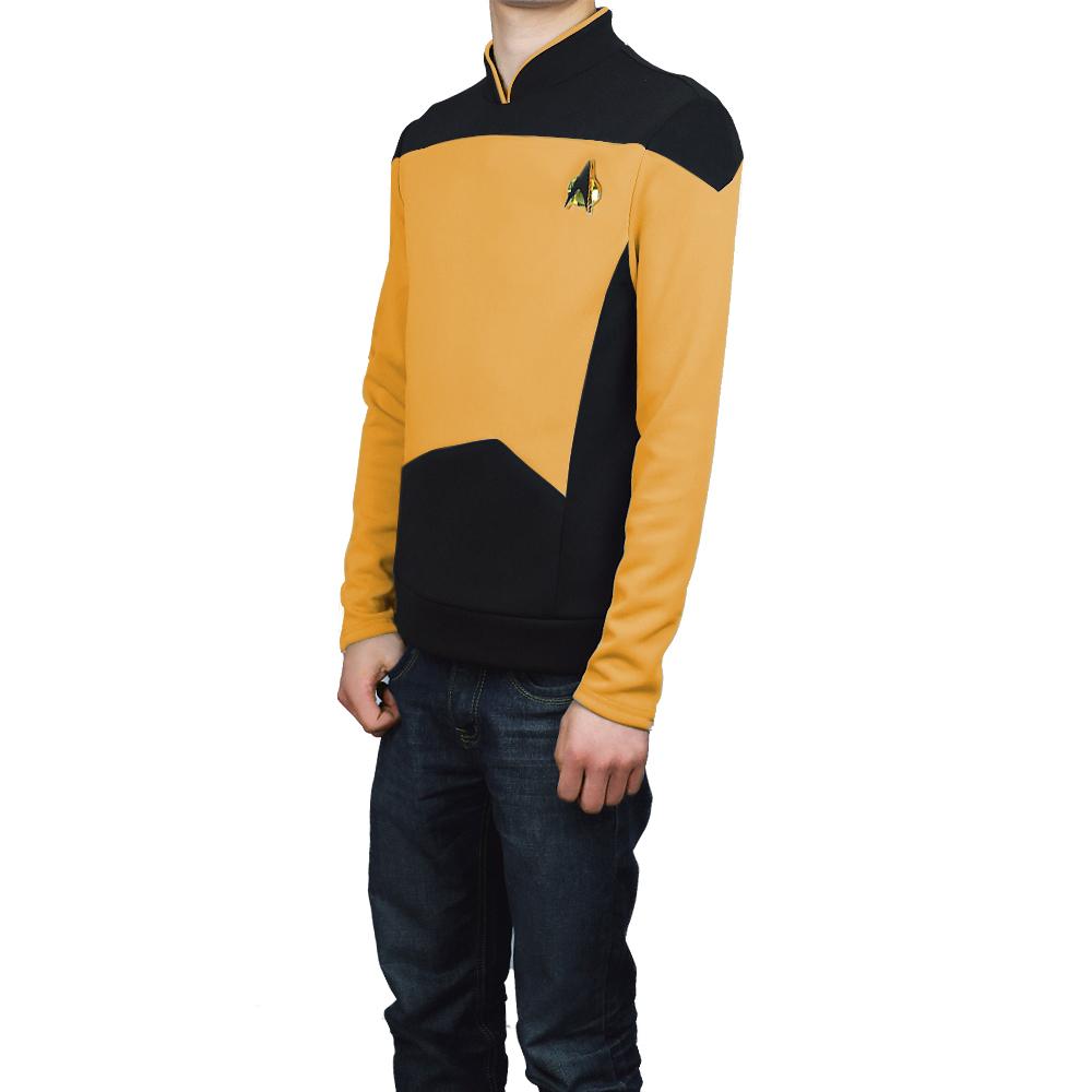 Star Trek  TNG The Next Generation  Uniform Shirt Halloween Cosplay Costume