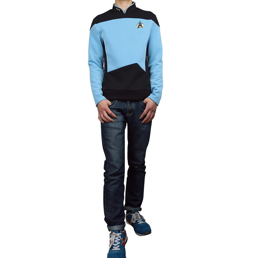 Star Trek  TNG The Next Generation  Uniform Shirt Halloween Cosplay Costume
