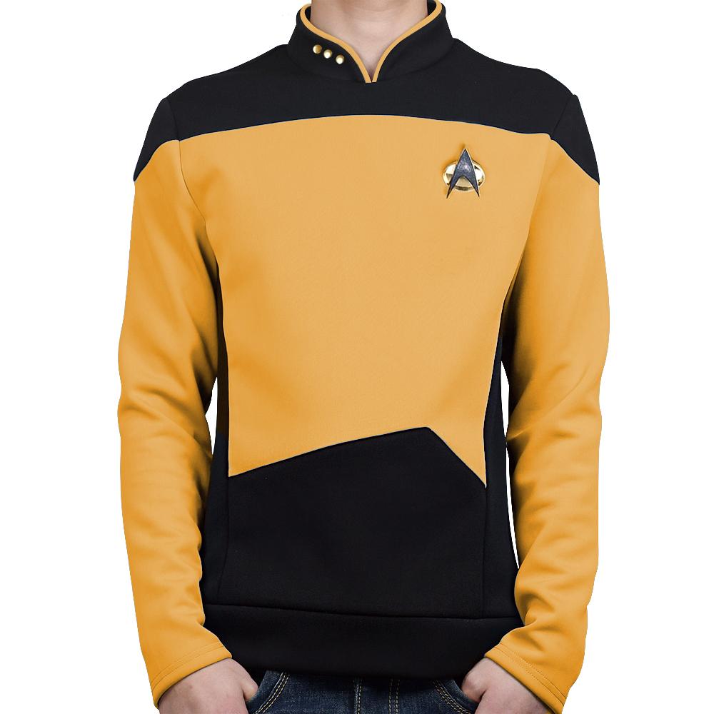 Star Trek  TNG The Next Generation  Uniform Shirt Halloween Cosplay Costume