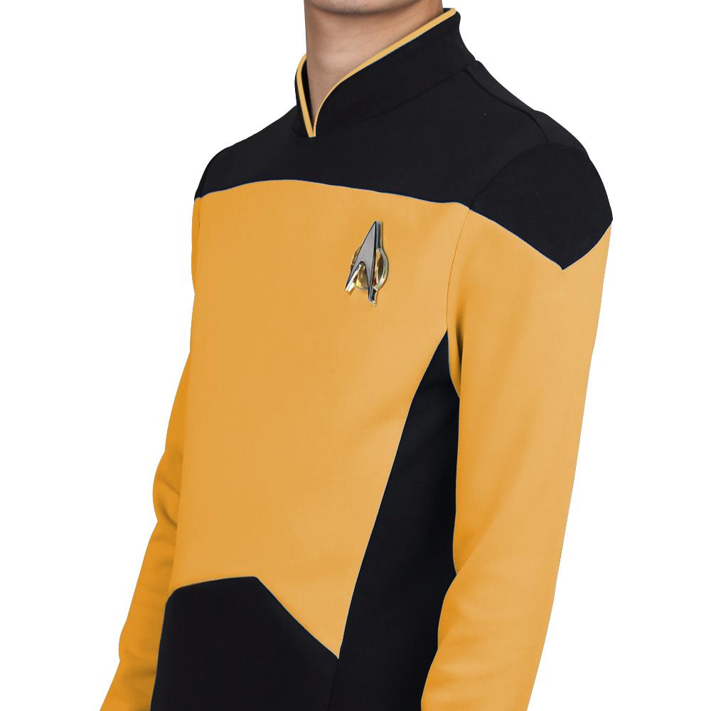 Star Trek  TNG The Next Generation  Uniform Shirt Halloween Cosplay Costume