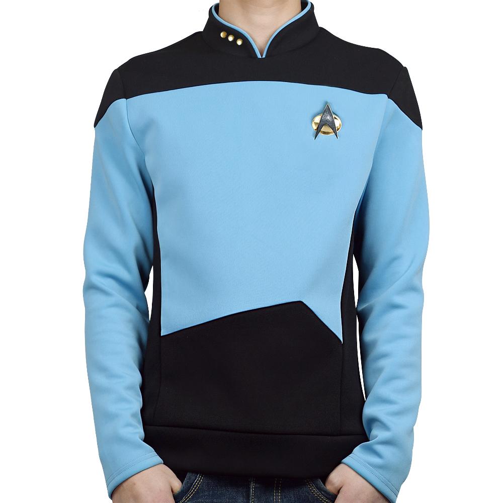 Star Trek  TNG The Next Generation  Uniform Shirt Halloween Cosplay Costume