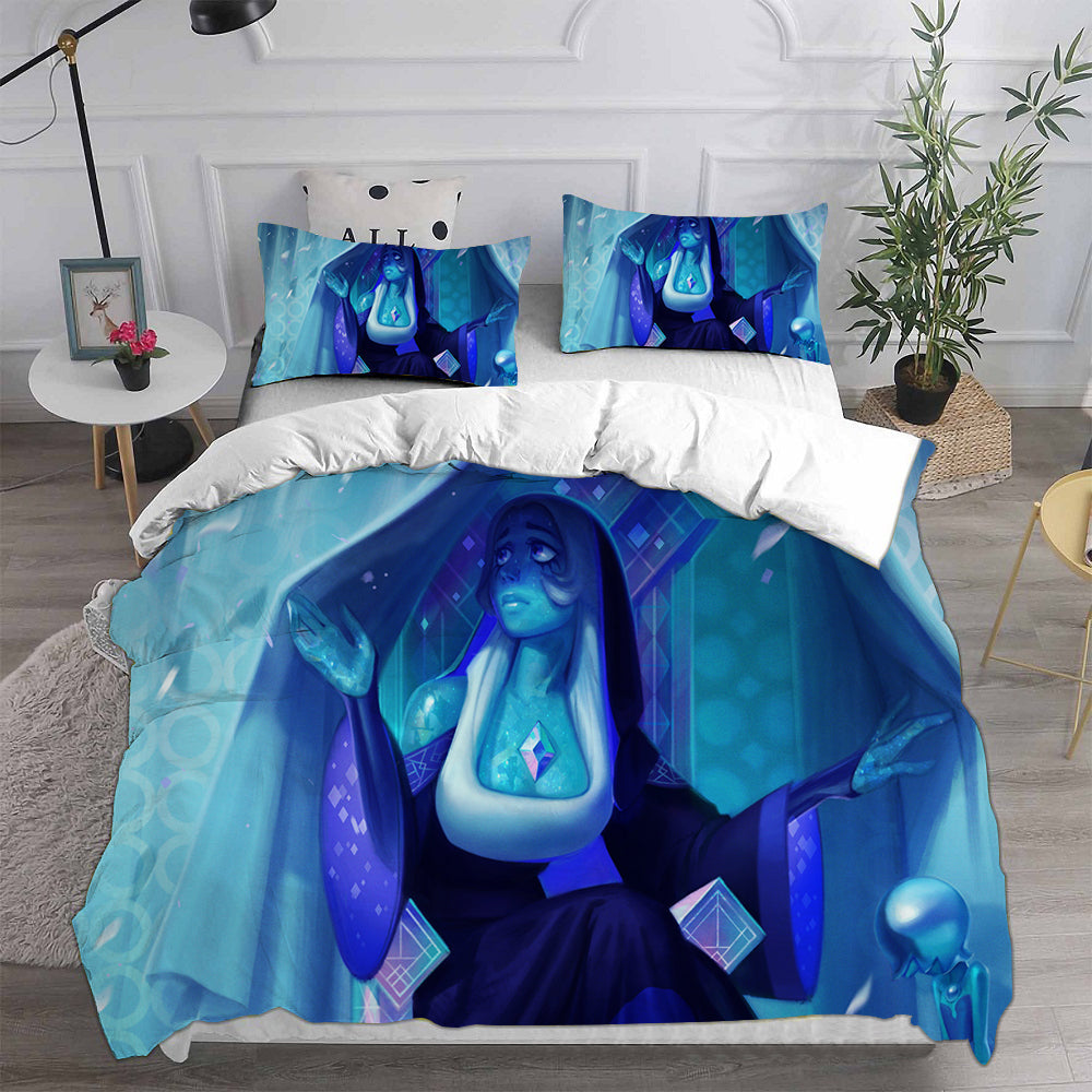 Steven Universe Cosplay Bedding Set Duvet Cover Pillowcases Halloween Home Decor