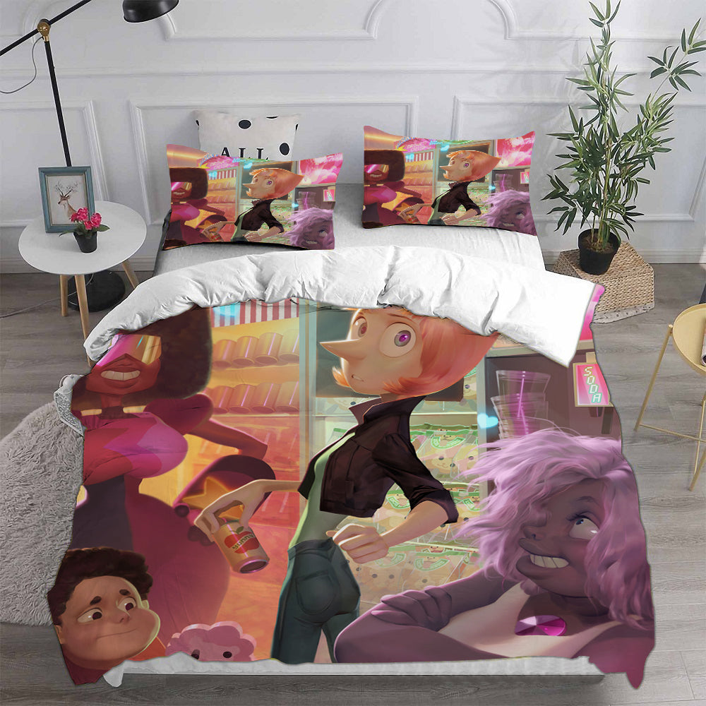 Steven Universe Cosplay Bedding Set Duvet Cover Pillowcases Halloween Home Decor