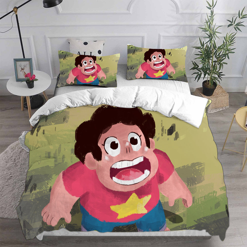 Steven Universe Cosplay Bedding Set Duvet Cover Pillowcases Halloween Home Decor