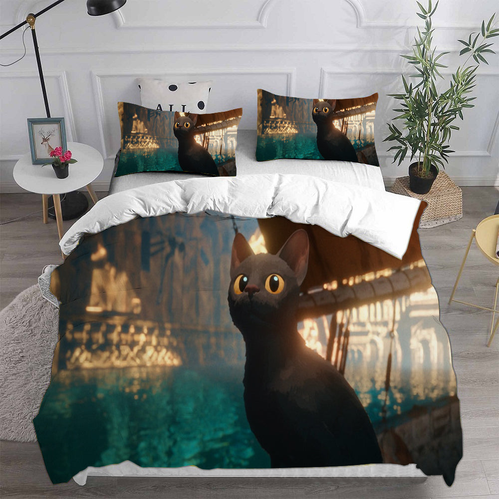 Straume Cosplay Bedding Set Duvet Cover Pillowcases Halloween Home Decor