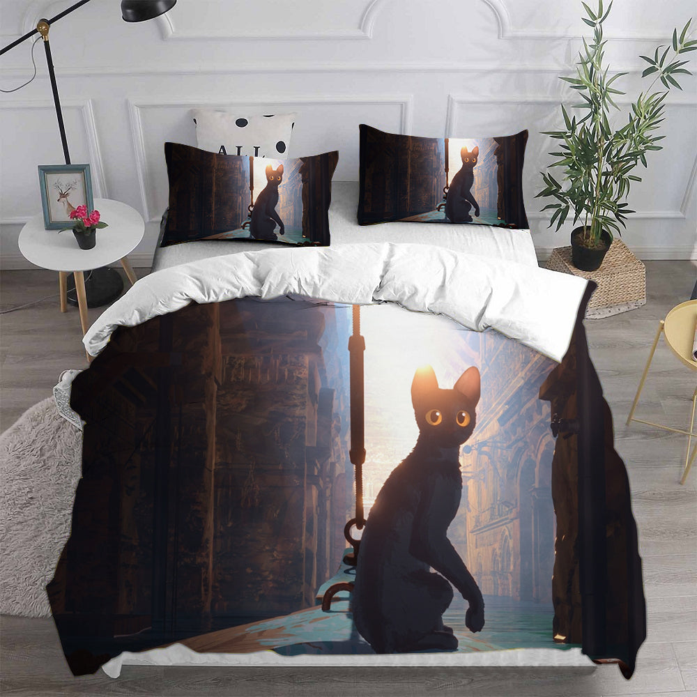 Straume Cosplay Bedding Set Duvet Cover Pillowcases Halloween Home Decor