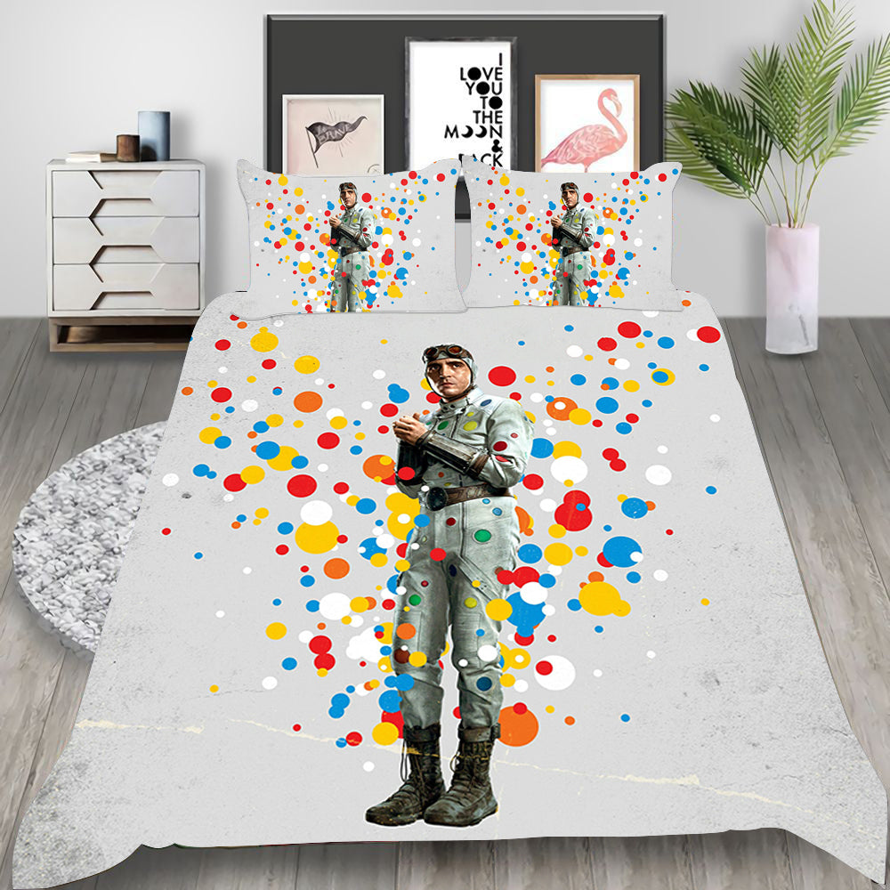 Suicide Squad 2 Harley Quinn Cosplay Bedding Set Duvet Cover Pillowcases Halloween Home Decor