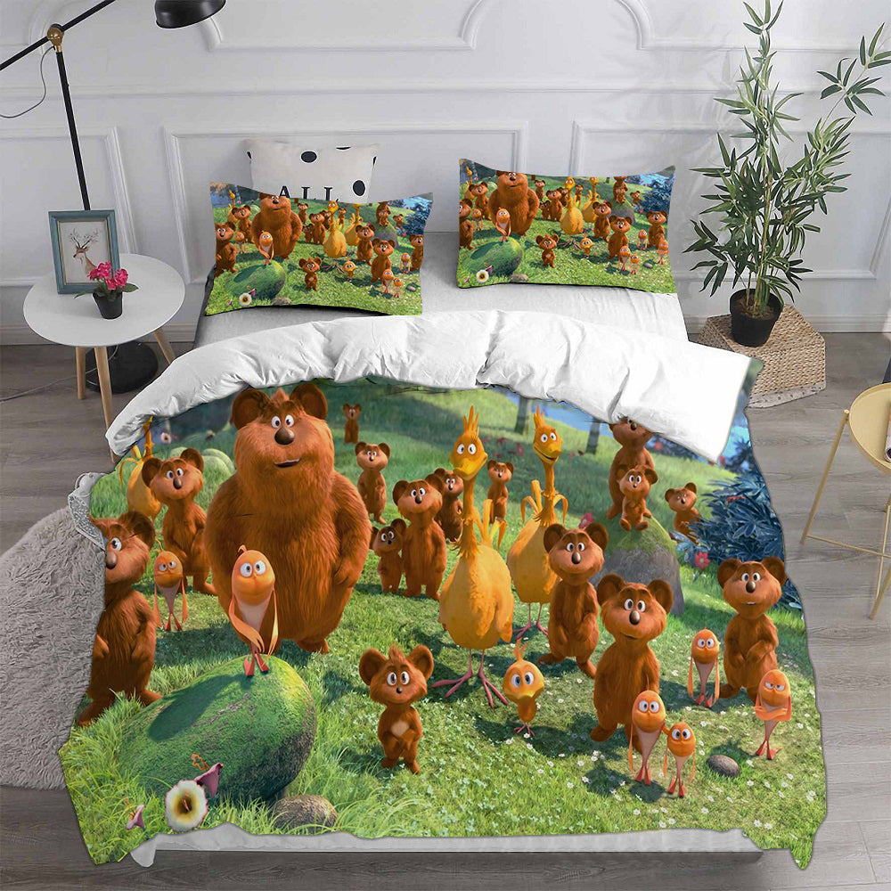 The Lorax Cosplay Bedding Set Duvet Cover Pillowcases Halloween Home Decor