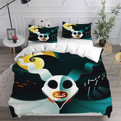 The Nightmare Before Christmas Cosplay Bedding Set Duvet Cover Pillowcases Halloween Home Decor