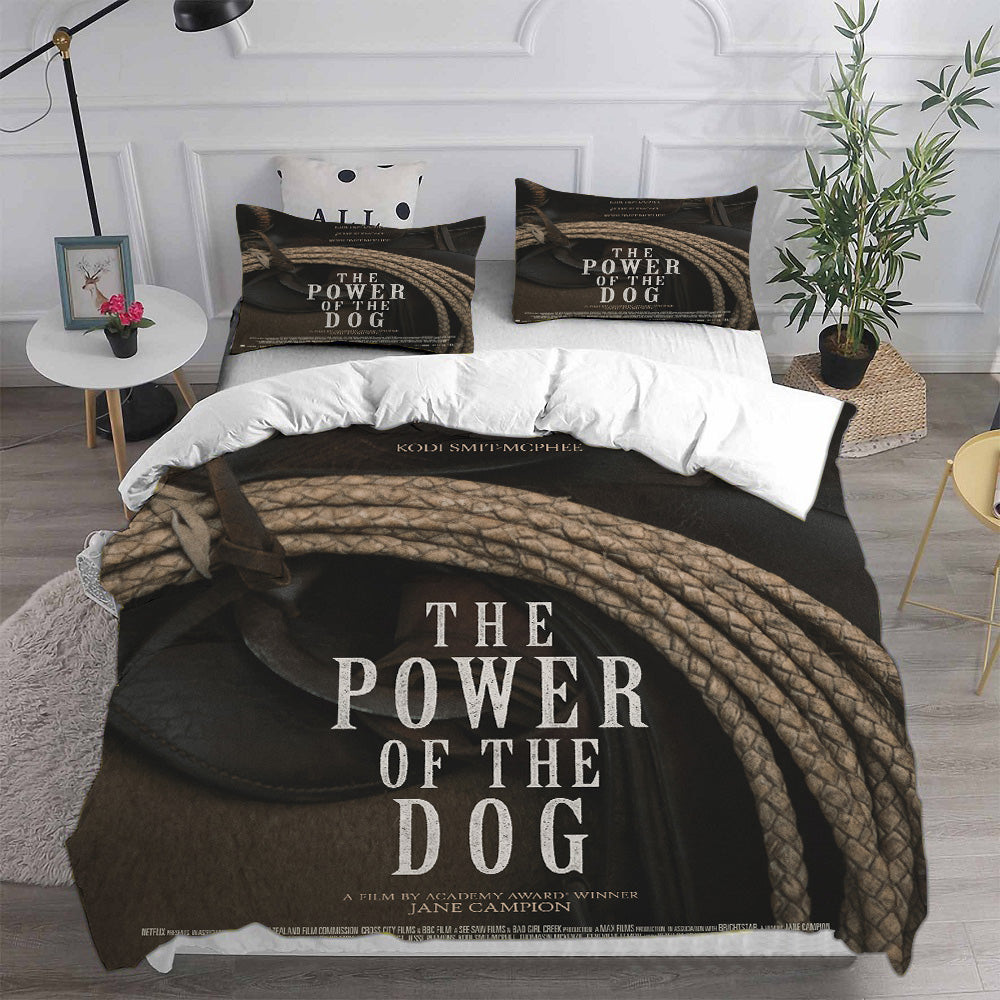 The Power of the Dog Cosplay Bedding Set Duvet Cover Pillowcases Halloween Home Decor