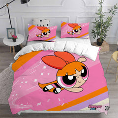 The Powerpuff Girls  Cosplay Bedding Set Duvet Cover Pillowcases Halloween Home Decor