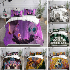 The Wild Robot Cosplay Bedding Set Duvet Cover Pillowcases Halloween Home Decor