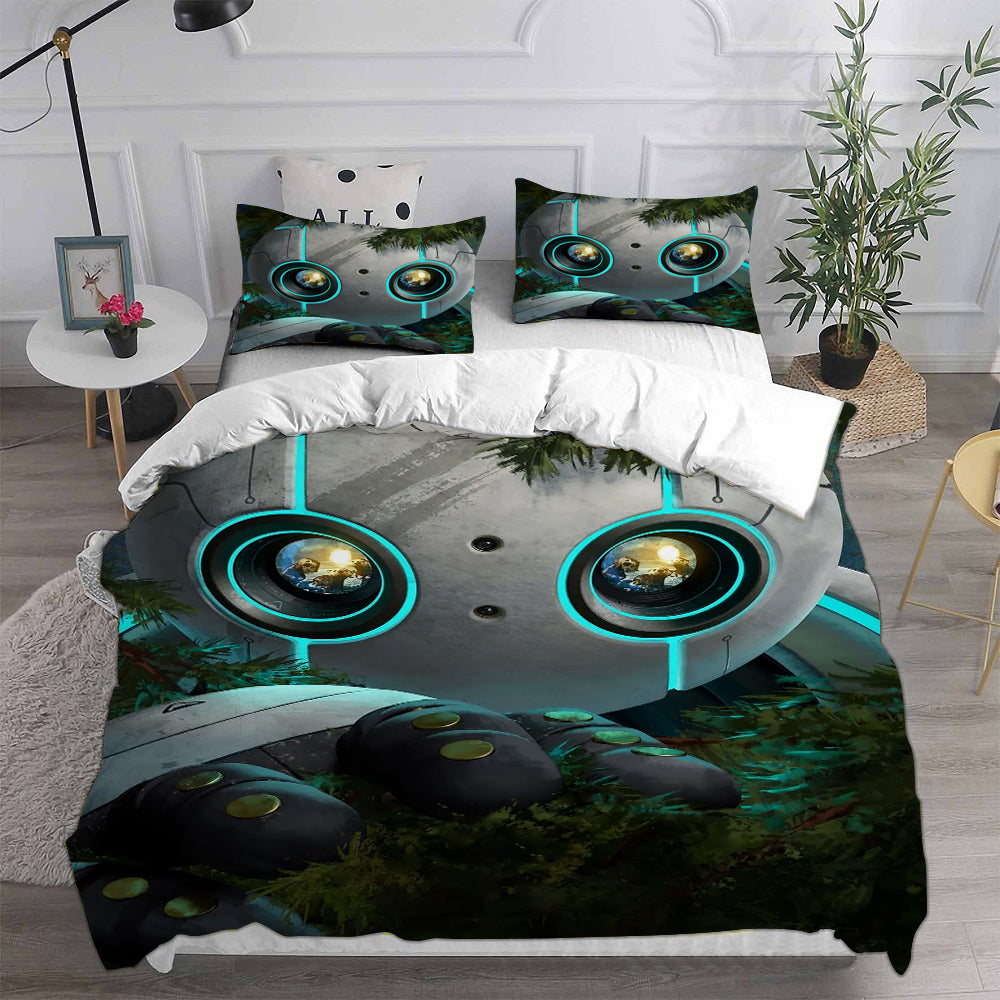 The Wild Robot Cosplay Bedding Set Duvet Cover Pillowcases Halloween Home Decor