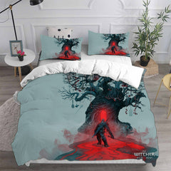 The Witcher  Cosplay Bedding Set Duvet Cover Pillowcases Halloween Home Decor