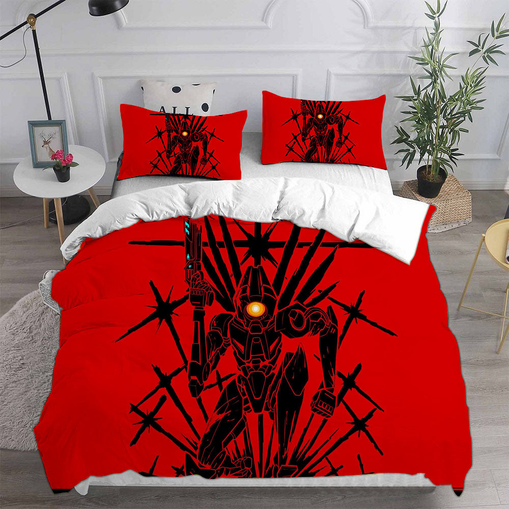 UItrakill Cosplay Bedding Set Duvet Cover Pillowcases Halloween Home Decor