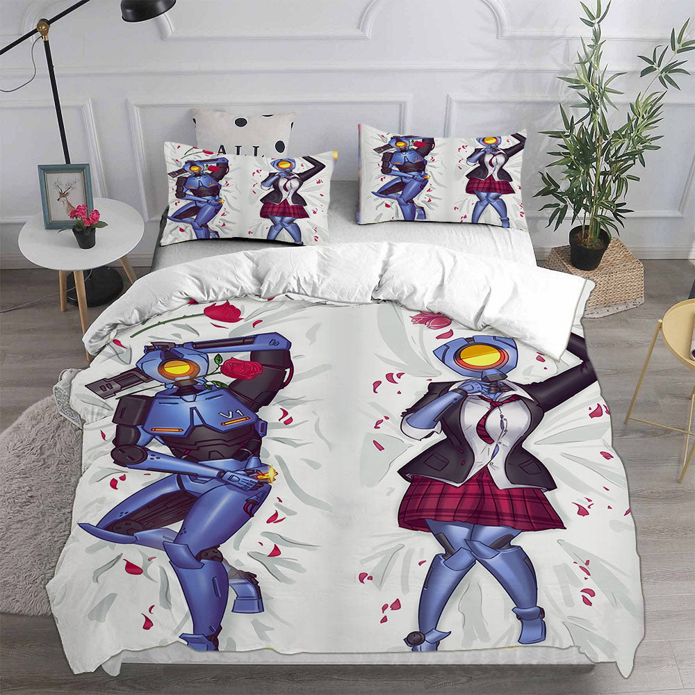 UItrakill Cosplay Bedding Set Duvet Cover Pillowcases Halloween Home Decor