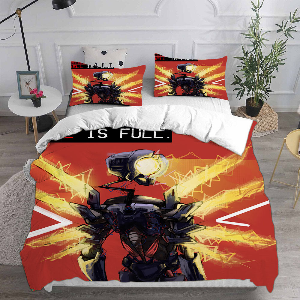 UItrakill Cosplay Bedding Set Duvet Cover Pillowcases Halloween Home Decor