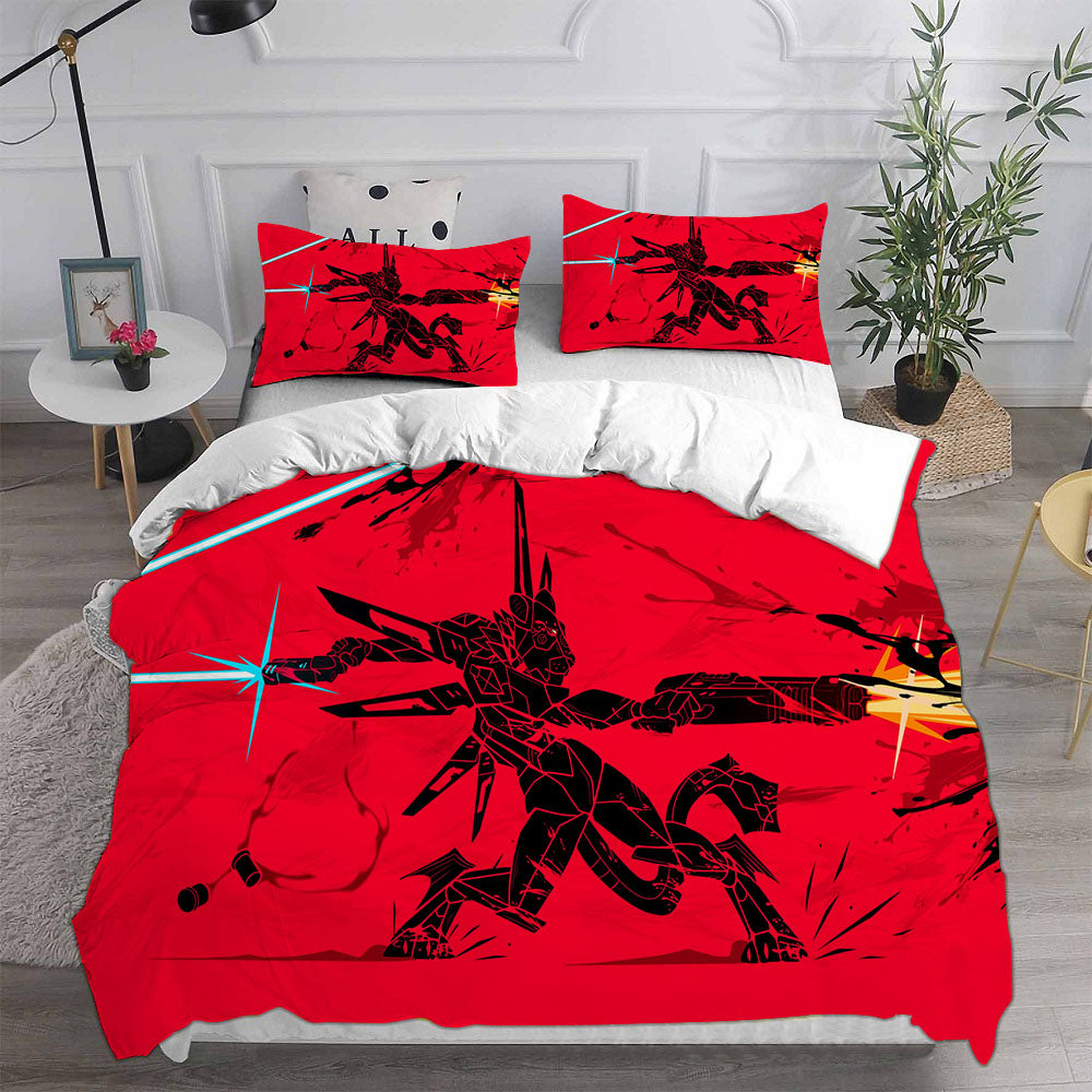 UItrakill Cosplay Bedding Set Duvet Cover Pillowcases Halloween Home Decor