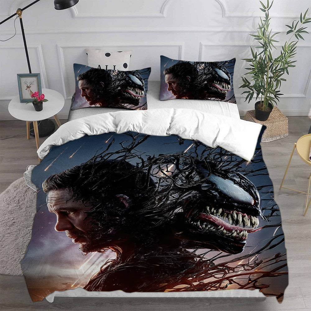 Venom The Last Dance Cosplay Bedding Set Duvet Cover Pillowcases Halloween Home Decor