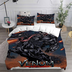 Venom The Last Dance Cosplay Bedding Set Duvet Cover Pillowcases Halloween Home Decor