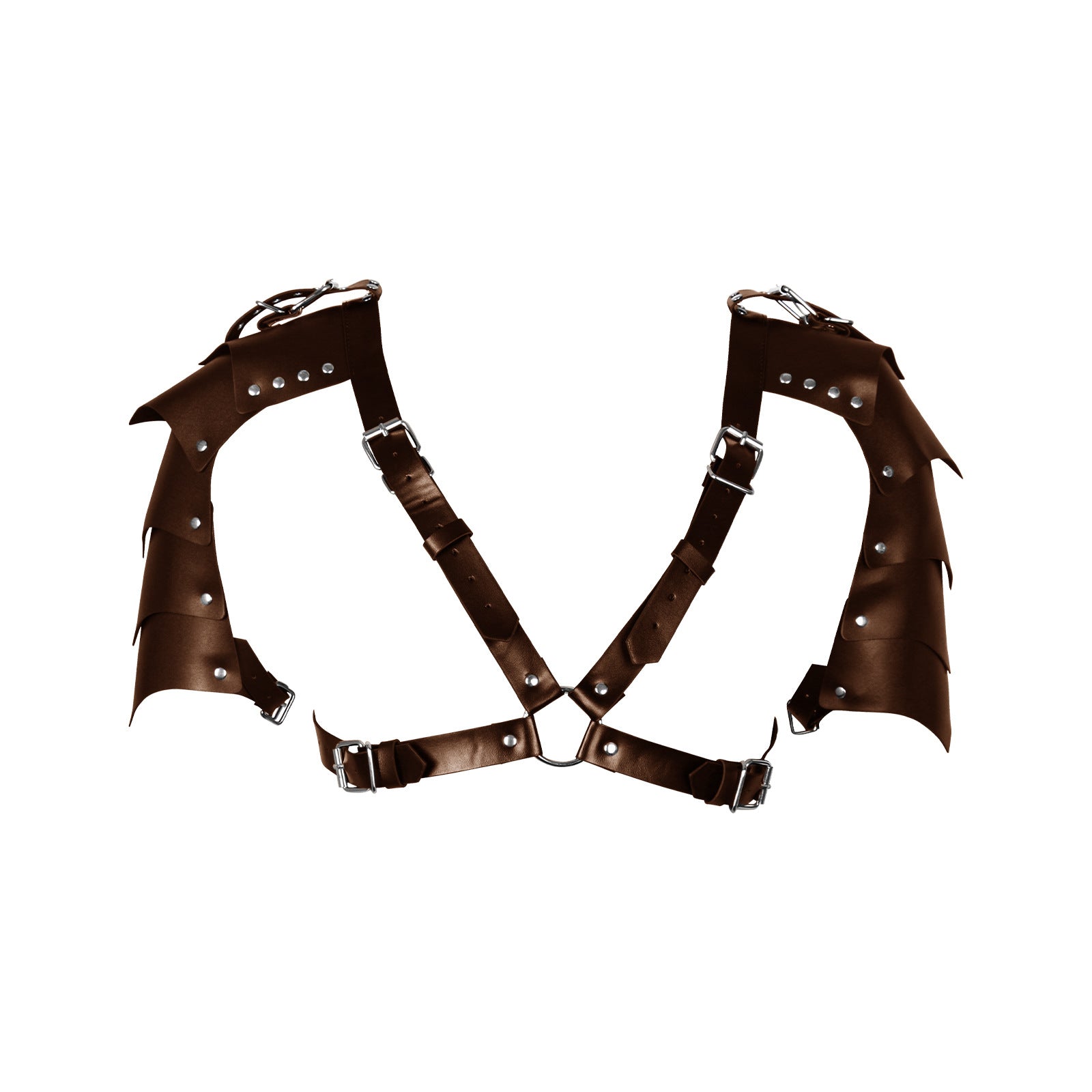 Viking Warrior Shoulder Armor Medieval Gladiator Harness Renaissance Buckle Shields Cosplay Halloween Party