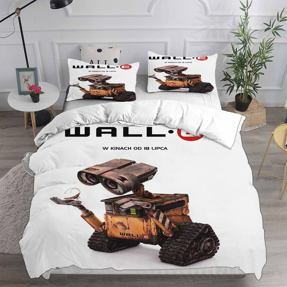 WALL·E  Cosplay Bedding Set Duvet Cover Pillowcases Halloween Home Decor