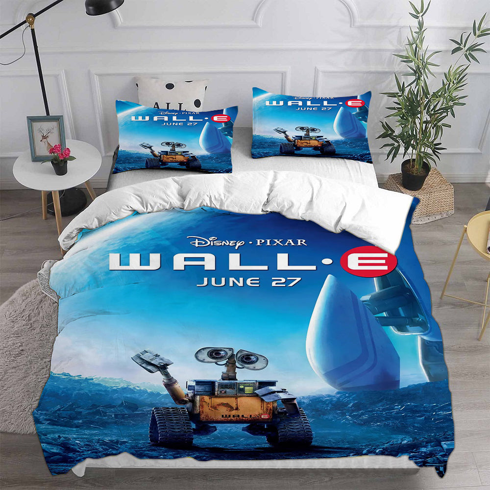 WALL·E  Cosplay Bedding Set Duvet Cover Pillowcases Halloween Home Decor