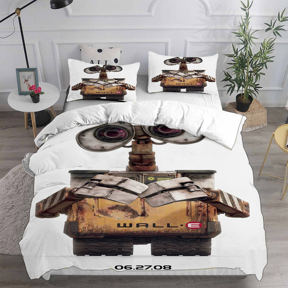 WALL·E  Cosplay Bedding Set Duvet Cover Pillowcases Halloween Home Decor