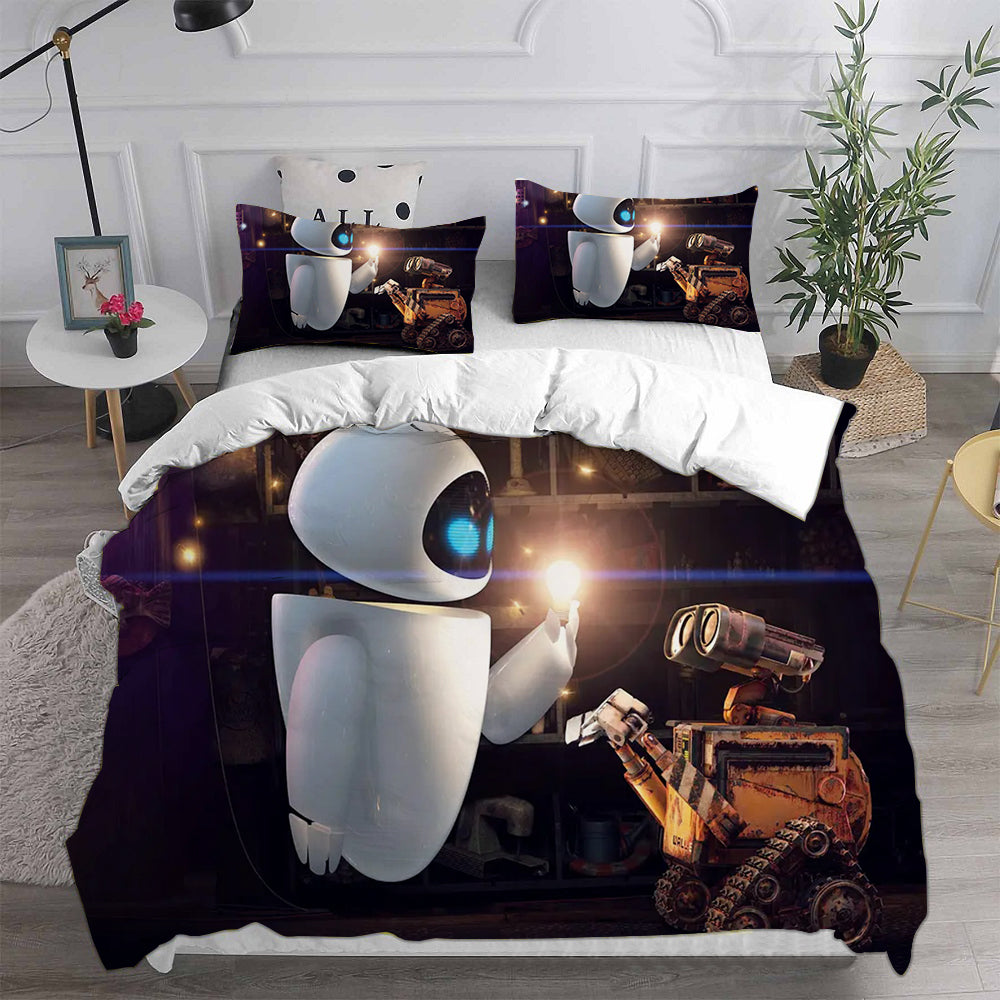 WALL·E  Cosplay Bedding Set Duvet Cover Pillowcases Halloween Home Decor