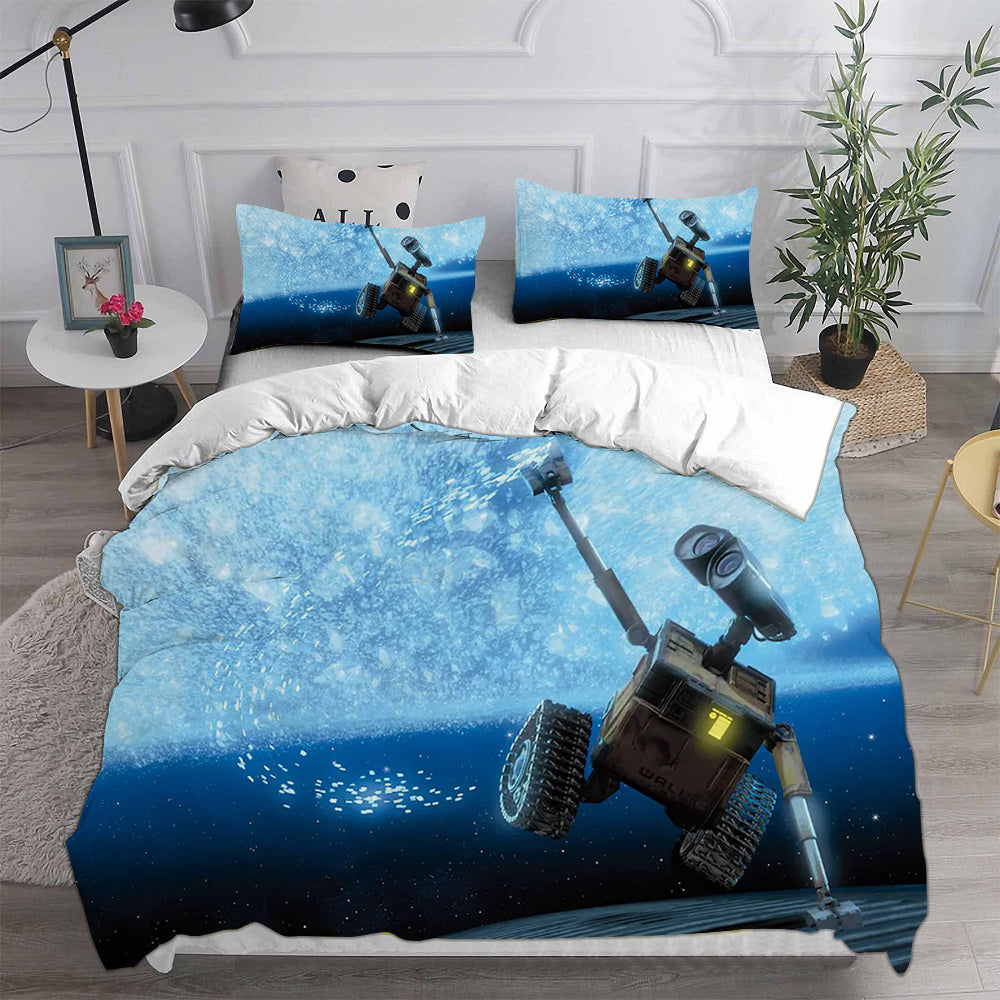 WALL·E  Cosplay Bedding Set Duvet Cover Pillowcases Halloween Home Decor