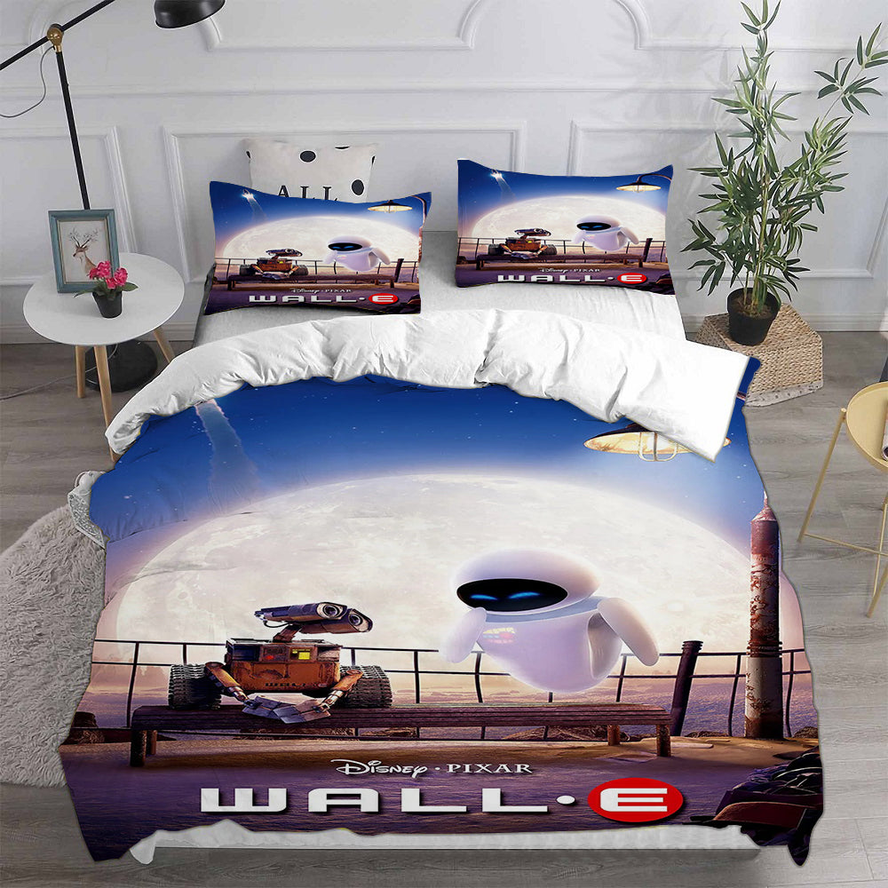 WALL·E  Cosplay Bedding Set Duvet Cover Pillowcases Halloween Home Decor