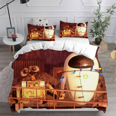 WALL·E  Cosplay Bedding Set Duvet Cover Pillowcases Halloween Home Decor