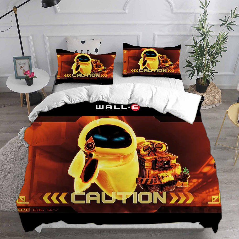 WALL·E  Cosplay Bedding Set Duvet Cover Pillowcases Halloween Home Decor