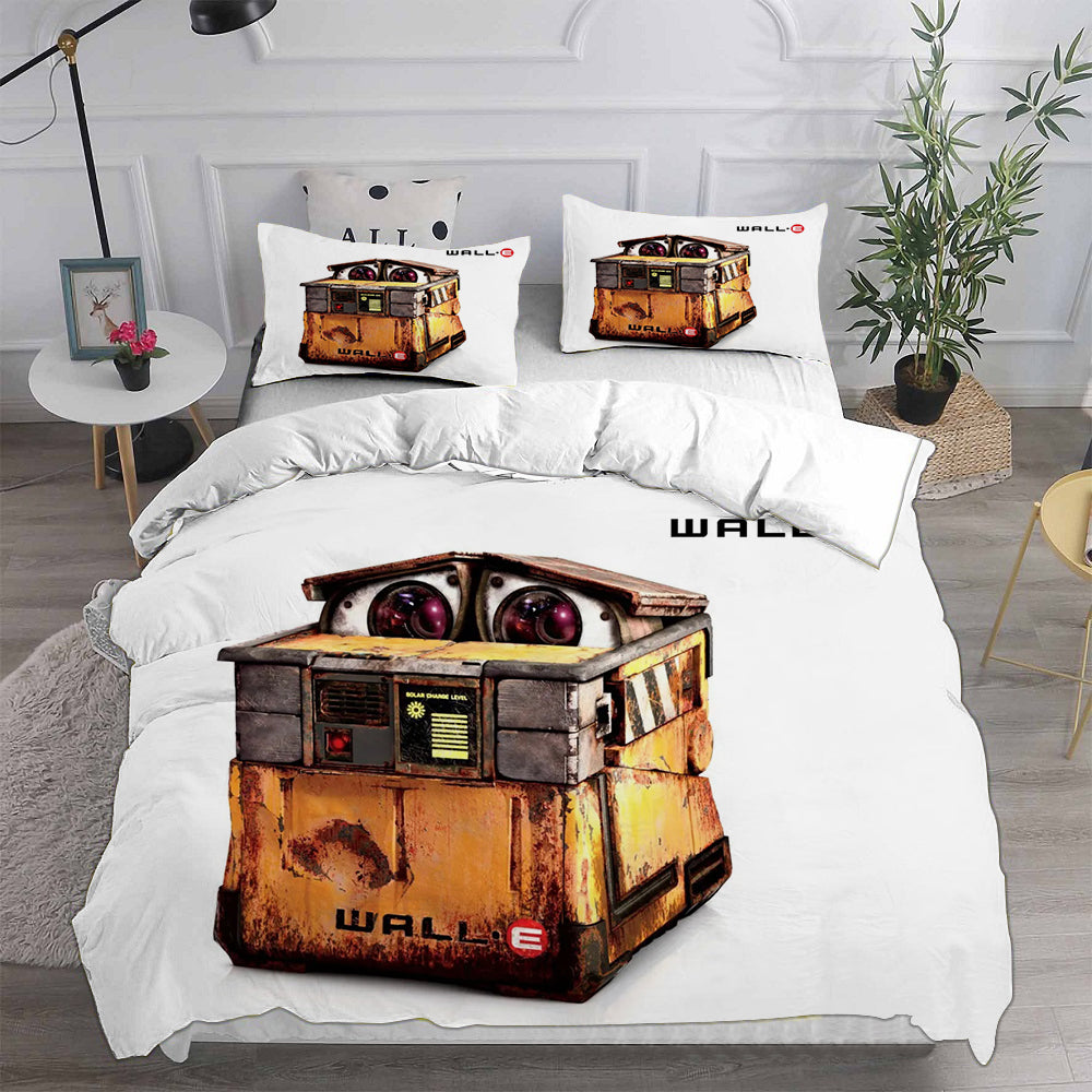 WALL·E  Cosplay Bedding Set Duvet Cover Pillowcases Halloween Home Decor