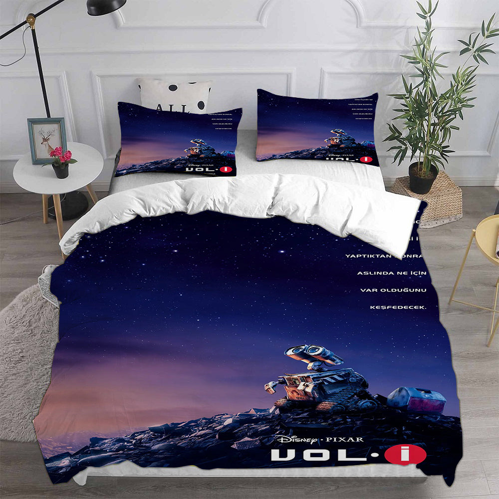 WALL·E  Cosplay Bedding Set Duvet Cover Pillowcases Halloween Home Decor