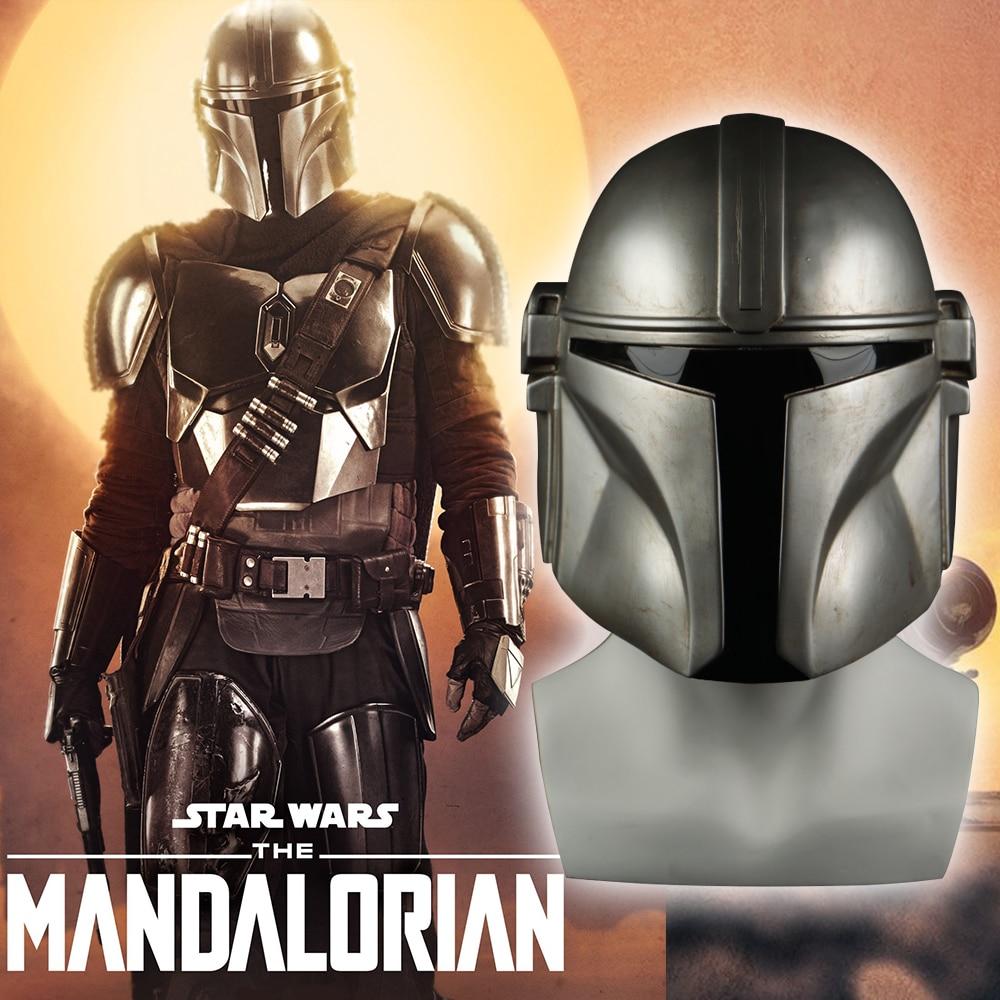 Star Wars The Mandalorian Cosplay Mask Pedro Pascal Mandalorian Soldier Warrior PVC Helmet Halloween Prop