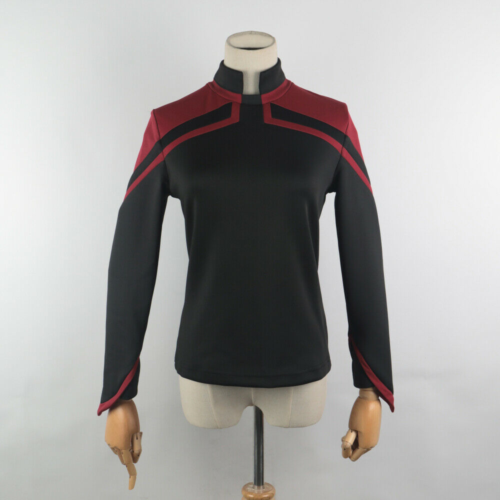 Star Trek 2020 JL Picard Uniform Cosplay Startfleet Female Red Gold Blue Women Top Shirts