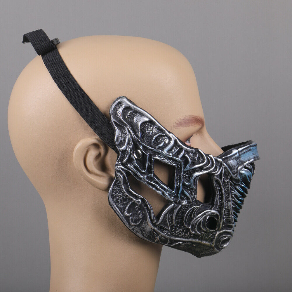 Mortal Kombat Cosplay Sub-Zero Mask Dress Up Props Adult Face Mask PVC