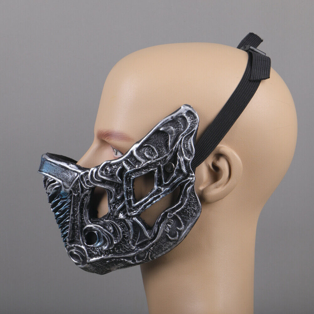Mortal Kombat Cosplay Sub-Zero Mask Dress Up Props Adult Face Mask PVC