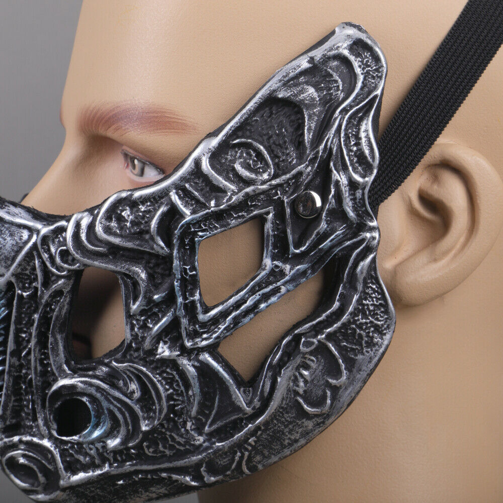 Mortal Kombat Cosplay Sub-Zero Mask Dress Up Props Adult Face Mask PVC